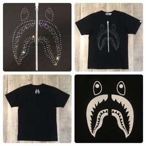 ★激レア★ スワロフスキー シャーク Tシャツ Sサイズ a bathing ape bape swarovski エイプ ベイプ shark アベイシングエイプ 2gk