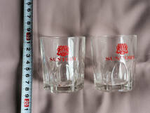 昭和ビンテージ　サントリーウイスキーインペリアル(カガミクリスタル)の空瓶とロックグラスのセット_画像4