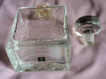昭和ビンテージ　サントリーウイスキーインペリアル(カガミクリスタル)の空瓶とロックグラスのセット_画像7