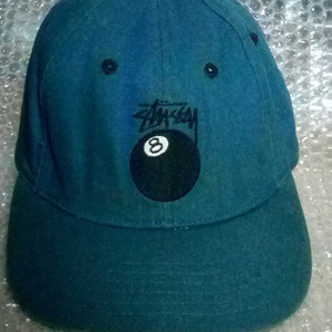 STUSSY ステューシー eight ball Cap 8ボール キャップ オリジナル ビンテージ 時期によりPATAGONIA総柄キャップ出品