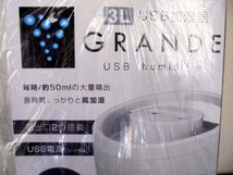 新品未開封　即決送料無料　GRANDE　グランデ　超音波加湿機　ミストW噴出　タンク容量３L _画像7