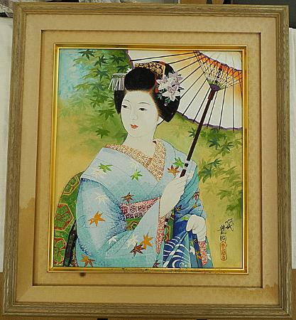 Toyokuni VI Early Summer Beauty Painting Japanese Painting Color on Paper, Painting, Japanese painting, person, Bodhisattva