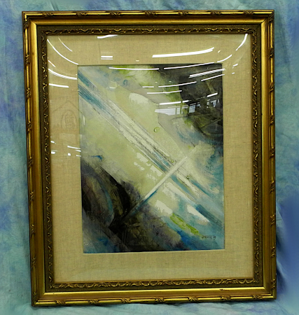 Olga Starkova Oil Painting No. 8 Oil Painting on Campus Framed Title Unknown 1989 Czechoslovakia Oil Painting Interior, painting, oil painting, others