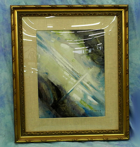 Art hand Auction Olga Starkova Pintura al óleo No. 8 Óleo sobre lienzo Título enmarcado Desconocido 1989 Checoslovaquia Pintura al óleo Interior, Cuadro, Pintura al óleo, otros