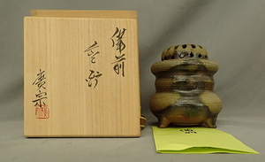Oksasuhiro mune bizen kenbu kitamae kitamae kokurenka kokurenka bizen ware Японская кооперативная коробка Takao Choue touken Kouka