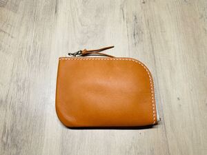 手縫い L字ファスナー 財布 グローブレザー 本革 ハンドメイド