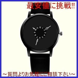 VY023:時計男性ファッションスタイル男性用クォーツ時計革ストラップ人気のユニークなデザイナーメンズ石英時計