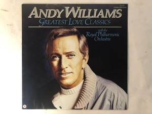 20515S 12inch LP★アンディ・ウイリアムス/ANDY WILLIAMS/GREATEST LOVE CLASSICS★EMS-91098