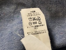 ■JACK SPADE byケイト《中古△》ラウンドカラー長袖シャツ/M/青_画像6