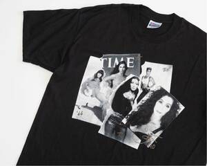 【XL】90s CHER 両面プリント tシャツ hanes アメリカ製 シングルステッチ ヴィンテージ 70s 80s USA製 シェール 音楽 バンド ムービー