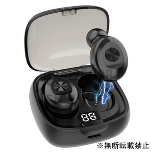 Bluetoothイヤホンワイヤレスヘッドフォンスポーツイヤホンミニヘッドセットステレオ音耳IPX5 防水tws 5.0 電源表示