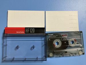 カセットテープ ノーマルポジション TDK HF120 AE120 中古品