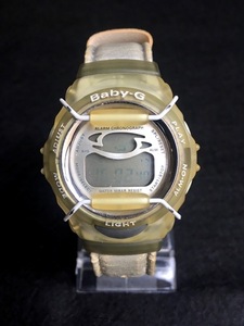 ☆CASIO カシオ G'MIX BABY-G1678 BG-390 WATER RESISTANT STAINLESS STEEL BACK 電池交換済 時刻調整済 ベルト劣化大 中古