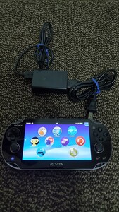 PS Vita Wi-Fiモデルブラック PCH-1100 メモリーカード16GBやマインクラフト付き 動作品 黄ばみなどほぼなし