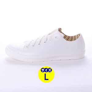  new goods unused! free shipping![19066-WHT-L] lady's size, rain shoes, sneakers type 