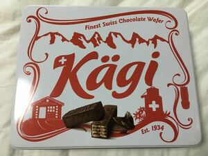 【中身なし】缶のみ Kagi カーギ スイス チョコレート 空き缶 箱のみ
