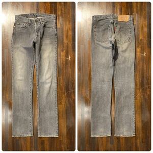 K282 men's pants HOLLYWOOD RANCH MARKET HRM Hollywood Ranch Market jeans Denim black gray thin W28 equal postage 520 jpy 