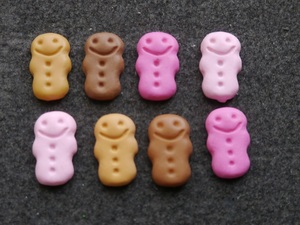  plastic parts handicrafts * accessory parts doll type biscuit parts 8 piece set deco parts 