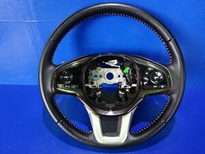 ホンダ N-BOX カスタム JF3 JF4 ターボ 純正 ステアリングホイール ハンドル レザー スイッチ付 B382 0326