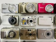 1円スタート デジタルカメラ 30台まとめ Nikon Canon SONY FUJIFILM OLYMPUS コンデジ コンパクト 動作未確認ジャンク扱 部品取り A036_画像2