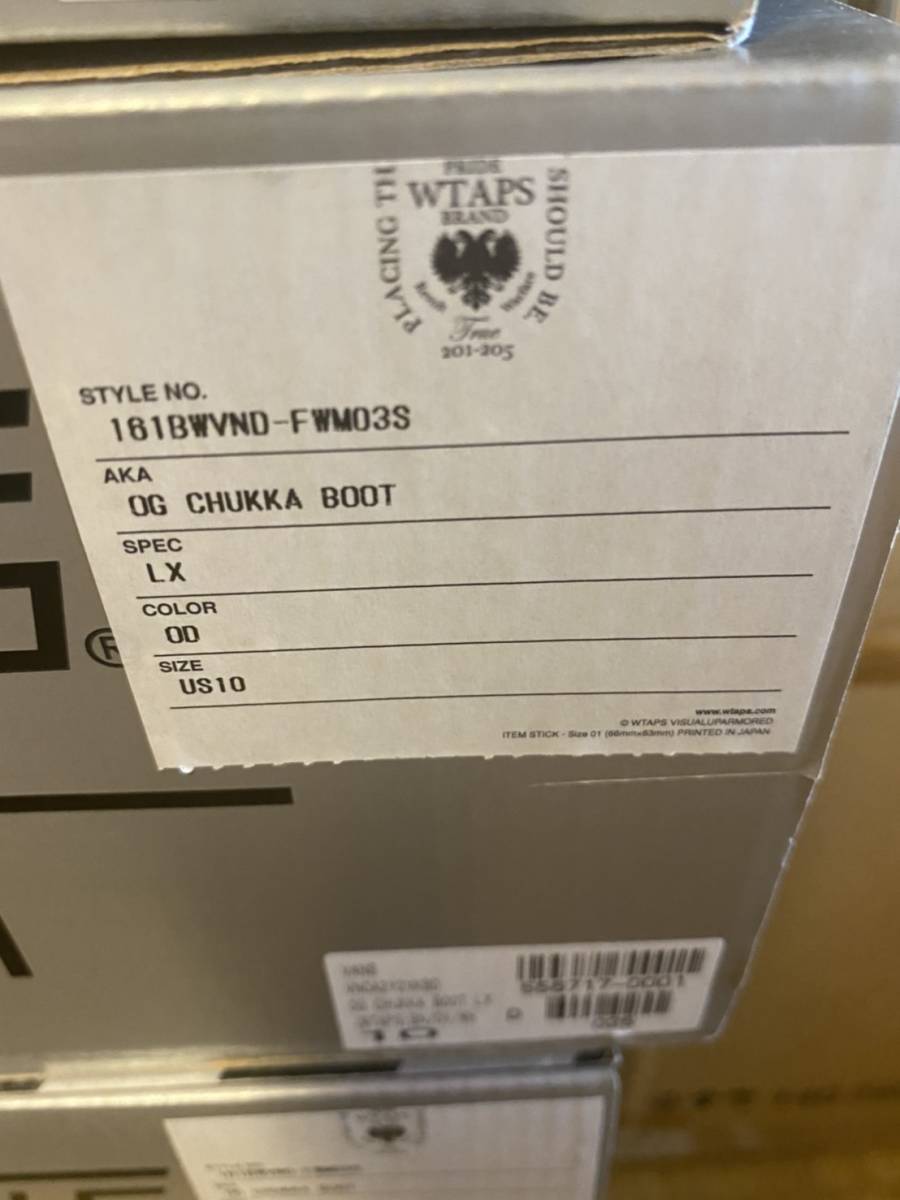 新品未使用 16ss WTAPS ダブルタップス VANS バンズ OG CHUKKA BOOT チャッカ スニーカー OD US10 新品未使用 16ss WTAPS ダブルタップス VANS バンズ OG CHUKKA BOOT チャッカ スニーカー OD US10