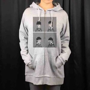  новый товар Beatles BEATLES 80 годы игра chi-p bit карта Zip выше Parker XS S M L XL большой большой размер XXL футболка long T