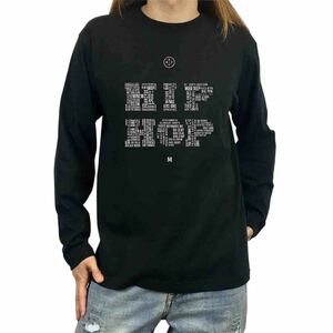 新品 HIPHOP ヒップホップ タイポ フォント グラフィック アート ロンT 長袖 Tシャツ XS S M L XL ビッグ オーバーサイズ XXL~4XL パーカー