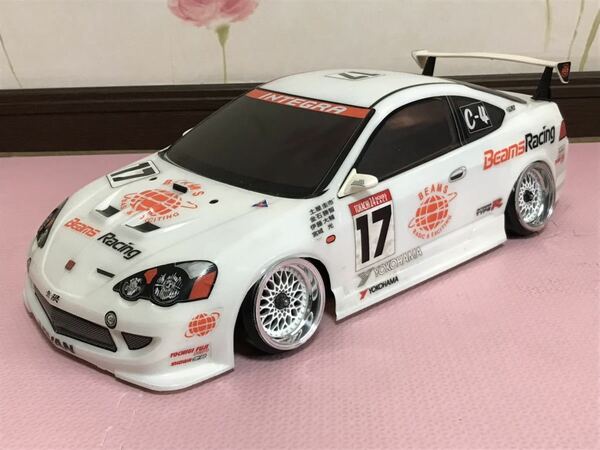 送料無料　1/10 ホンダ インテグラ タイプR ビームス レースカー ラジコン ボディ タミヤ TAMIYA HONDA INTEGRA BEAMS RACING RC BODY