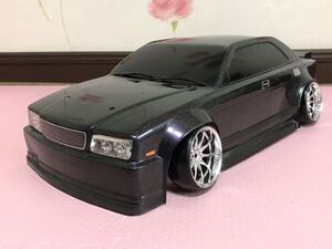 送料無料 1/10 日産 シーマ Y32 VIPカー LED付き ラジコン ボディ NISSAN CIMA RC BODY ドリフト 旧車 グロリア セドリック