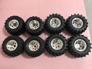 送料無料 タミヤ ビッグタイヤ ホイール セット スパイクタイヤ オフロードカー バギー TAMIYA