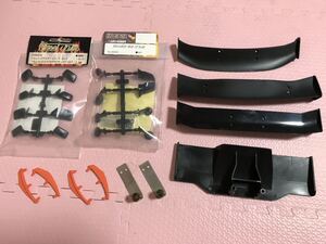 送料無料 1/10 ラジコン ボディ用 マフラー カナード ミラー ウィング ディフューザー セット ドリフト ABC HOBBY STREET JAM
