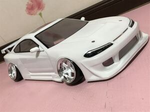 送料無料 1/10 日産 シルビア S15 ラジコン ボディ ヨコモ YOKOMO NISSAN SILVIA ドリフト シャコタン ヘラフラッシュ JDM