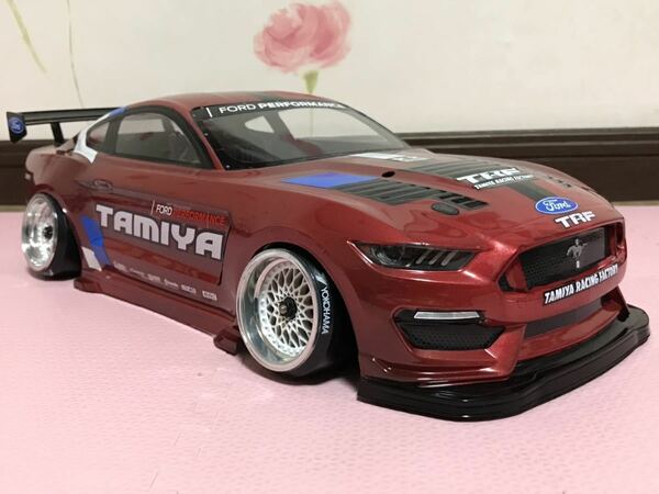 送料無料　1/10 フォード　マスタング GT4 塗装済　ラジコンボディ　タミヤ TAMIYA FORD MUSTANG RC BODY