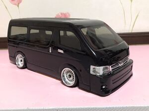 送料無料 1/10 トヨタ ハイエース 塗装済 完成品 ラジコン ボディ ストリートジャム STREET JAM TOYOTA HIACE TRH214W/224W