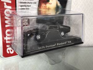 送料無料　1/64 ポンティアック　ファイアーバード トランザム 1976 ミニカー　未開封　auto world Pontiac Firebird T/A オートワールド