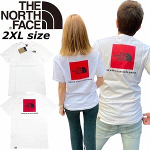 ザ ノースフェイス Tシャツ レッドボックス 半袖 NF0A2TX2 ロゴ バックロゴ 白 2XLサイズ THE NORTH FACE M SS RED BOX TEE 新品 