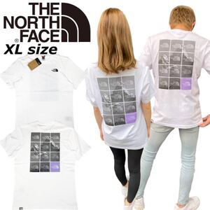 ザ ノースフェイス Tシャツ 半袖 メンズ レディース NF0A82EW バックロゴ 白 XLサイズ THE NORTH FACE S/S MOUNTAIN REPEAT LOGO TEE 新品