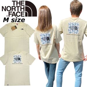 ザ ノースフェイス Tシャツ レッドボックス 半袖 NF0A2TX2 ロゴ バックロゴ ベージュ Mサイズ THE NORTH FACE M SS RED BOX TEE 新品