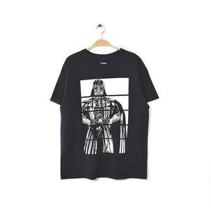 【送料無料】スターウォーズ ダースベイダー コットン 半袖 クルーネック Tシャツ メンズL 映画 STAR WARS アメカジ 古着 BB0345