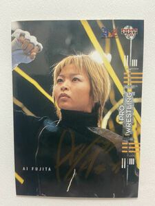 藤田愛　AtoZ 直筆サインカード　autograph card BBM2003