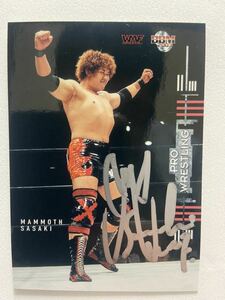 マンモス佐々木　WMF 直筆サインカード　autograph card BBM2003