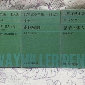【中古/古書】世界文学全集　Ⅱ-18　Ⅱ-24　38　計3冊　河出書房新社版
