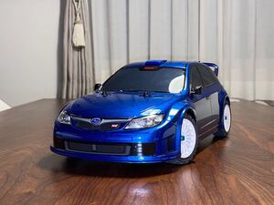 タミヤ スペア ボディ スバル インプレッサ WRC 2008 塗装済完成品 電飾付 未走行 TT-02 XV-01 などに