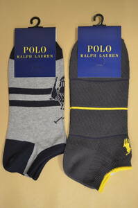 新品　未使用　男性　POLO RALPH LAUREN　 ポロ ラルフローレン 　ショートソックス　２足セット 　送料無料