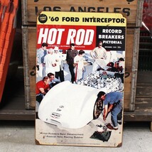 アメリカンスティールサイン「Hot Rod Magazine (Dec.1959)」 HRM-001 ／ホットロッドマガジン／メタルサイン・看板_画像1