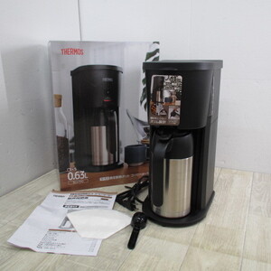 5010PS【未使用】サーモス 真空断熱ポットコーヒーメーカー 0.63L ブラック ECJ-700 BK