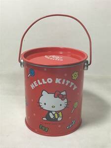 昭和レトロ 当時物 1976 サンリオ 旧ロゴ「 HELLO KITTY」キティちゃん 缶 ブリキ 小物入れ ファンシー 雑貨 コレクション