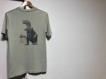 【送料無料！】90sヴィンテージ MADE IN USAオールドステューシー Tシャツ 黒タグ 恐竜 oldstussy remixed classics big and meaty T-REX_画像4