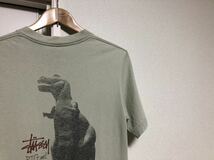 【送料無料！】90sヴィンテージ MADE IN USAオールドステューシー Tシャツ 黒タグ 恐竜 oldstussy remixed classics big and meaty T-REX_画像1