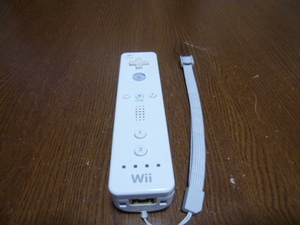 R046《送料無料 即日発送 動作確認済》Wii　リモコン　コントーラ　ストラップ　VL-003 任天堂　純正　白　ホワイト